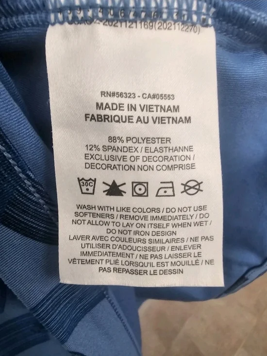 Nike Golf Dri Fit Polo Mens L Blue Pattern PGA Member Performance Shirt - Picture 5 of 5